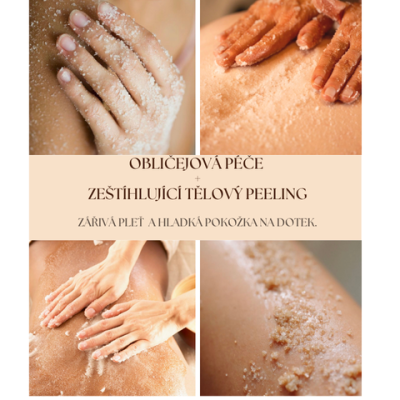 Obličejová péče + zeštíhlující tělový peeling